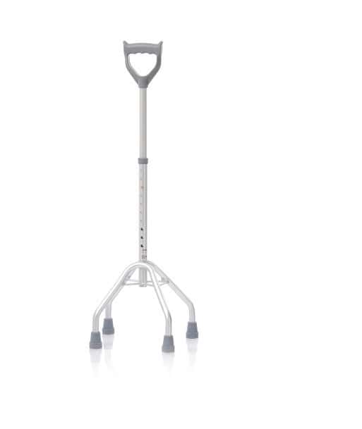 Moretti vierpoot eifel wandelstok met gesloten handgreep