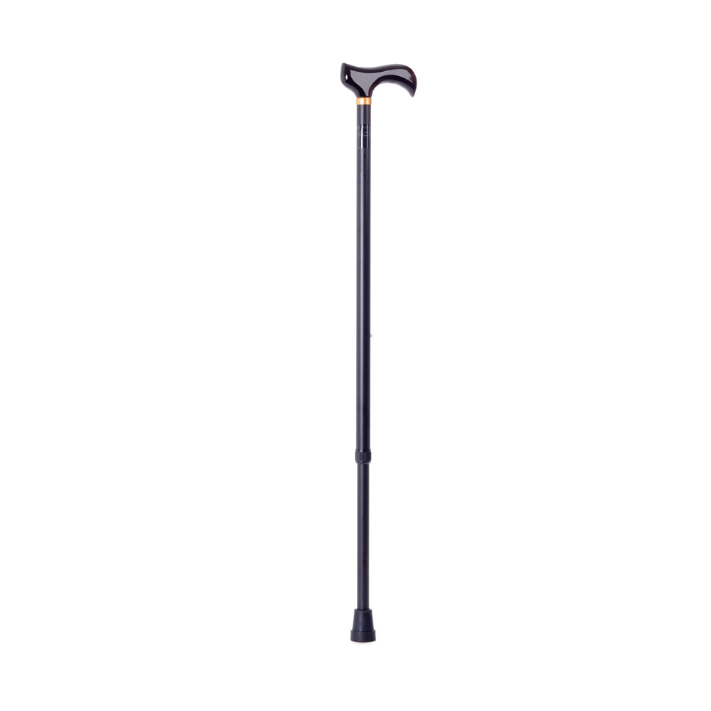 Moretti - Wandelstok aluminium - Verstelbaar - Houten handvat