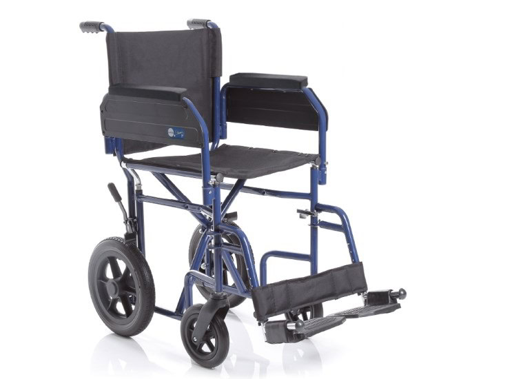 Moretti - Transportrolstoel - Opvouwbaar - Comfortabel - Blauw