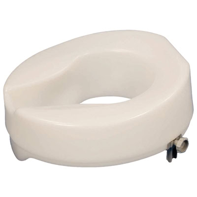 Aidapt - Toiletverhoger 10 cm - Antibacteriële afwerking - Zonder deksel