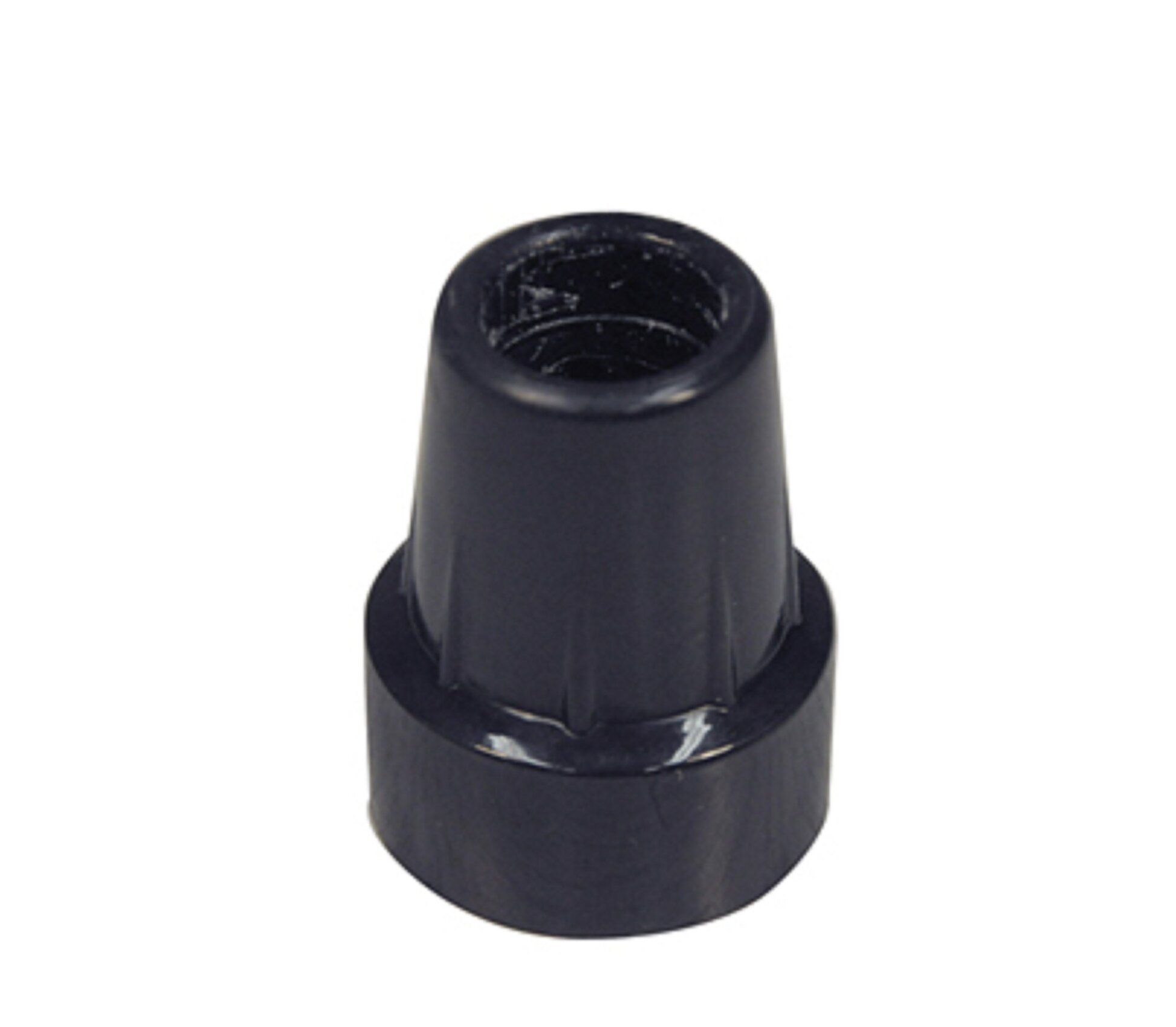 Aidapt dop voor wandelstok, 19 mm - zwart